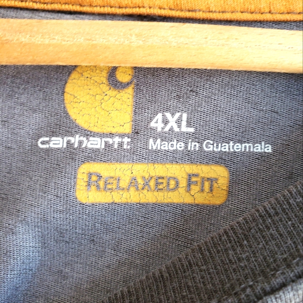 Carhartt Men’s long Sleeve T-shirt. Size: 4XL, Gray. - Picture 3 of 8